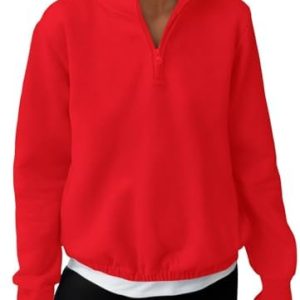 Kurzgeschnitten Damen Half-Zip Hoodies Casual Outfits Casual Kleidung | Damen Quarter-Zipper Kapuzenjacke Cropped Sweat