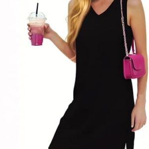 FUPODD Sommerkleid Damen elegant für Freizeit und Strand leicht und luftig