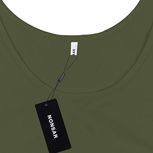 31qzkklgdml. ac .jpg NONSAR Damen Sommer Tunika Tank Topsựa-sizing Loose Fit Ärmellose Shirt