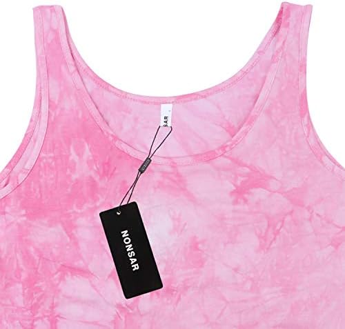 41254mzqpal. ac .jpg NONSAR Damen Sommer Tunika Tank Topsựa-sizing Loose Fit Ärmellose Shirt