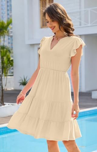 414b 1zakl. ac .jpg Sommerkleid Damen Elegant Freizeitkleid V-Ausschnitt Viscosa