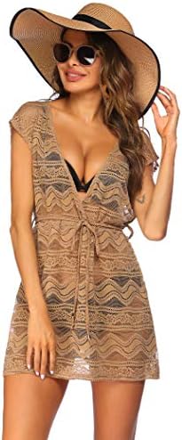 415i23w7nsl. ac .jpg AI'MAGE Damen Spizte Strandkleid Einzigartig SommerkleidSexy Peros Bademode