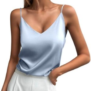 Stilvolle Damen Tanktops für den Alltag - V-Ausschnitt-Design & eleganten Trägern | Damen Tanktop Stilvolle Top für Frü
