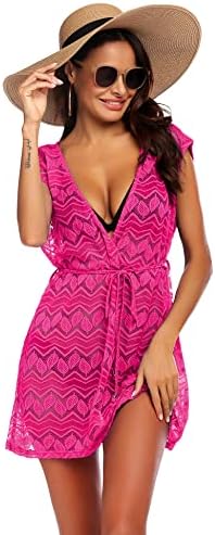 418dvumjdol. ac .jpg AI'MAGE Damen Spizte Strandkleid Einzigartig SommerkleidSexy Peros Bademode