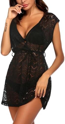 41abowzqo3l. ac .jpg AI'MAGE Damen Spizte Strandkleid Einzigartig SommerkleidSexy Peros Bademode