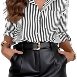 Cuptacc Dame Strukturierte Tunika Bluse OEKO-TEX STANDARD 100 Mit Kragen