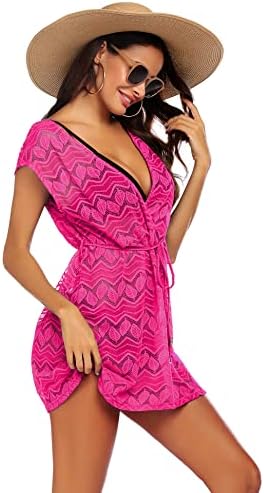 41exp1tmixl. ac .jpg AI'MAGE Damen Spizte Strandkleid Einzigartig SommerkleidSexy Peros Bademode