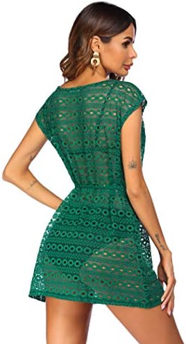 41mhpvqxpwl. ac .jpg AI'MAGE Damen Spizte Strandkleid Einzigartig SommerkleidSexy Peros Bademode