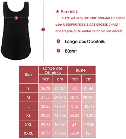 41pfkpwd7nl. ac .jpg NONSAR Damen Sommer Tunika Tank Topsựa-sizing Loose Fit Ärmellose Shirt