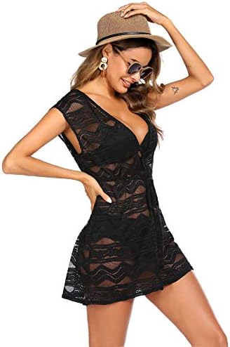 41rmggegihl. ac .jpg AI'MAGE Damen Spizte Strandkleid Einzigartig SommerkleidSexy Peros Bademode