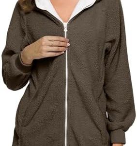 _GENERISCHE Oversize Langarm Oberteile Damen Sommerpullover Gelb Lässige Kapuzenpullover Zip Hoodie |_GENERISCHE Damen