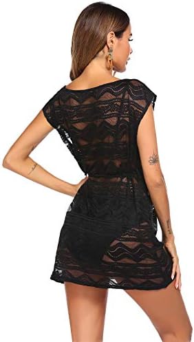 41fhxndojml. ac .jpg AI'MAGE Damen Spizte Strandkleid Einzigartig SommerkleidSexy Peros Bademode