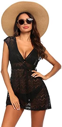 41kor7uzl1l. ac .jpg AI'MAGE Damen Spizte Strandkleid Einzigartig SommerkleidSexy Peros Bademode