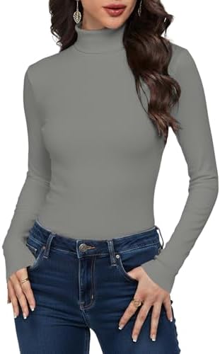 311y3fpro5l. ac 1.jpg Cuptacc Langarmshirt Pullover Damen Basic Einfarbig Slim Fit Home Freizeit