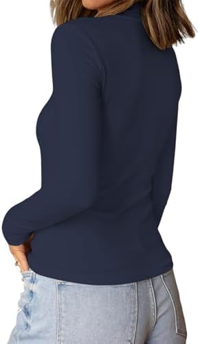 313051zul9l. ac 1.jpg Cuptacc Langarmshirt Pullover Damen Basic Einfarbig Slim Fit Home Freizeit