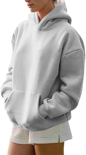 3134vxjptkl. ac .jpg Generisch Lässige Leichte Jogginganzug Damen Loose Fit Sport Kapuzenpullover Oversize Langarm Gelb Groß Kleiner Standard