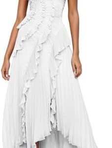 Generisch Sommerkleider Damen Lange fließender Ausschnitt OversIZED T-SHIRT KLEID fuer ALLTAG UND DATEINGETSTUFES MIDIKL