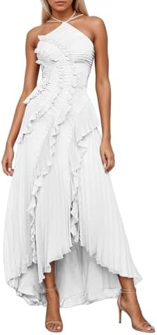 314suuwo0kl. ac .jpg Generisch Sommerkleider Damen Lange fließender Ausschnitt OversIZED T-SHIRT KLEID fuer ALLTAG UND DATEINGETSTUFES MIDIKL