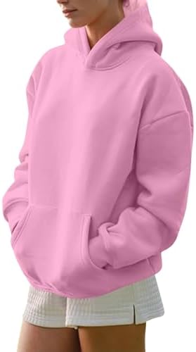 316kiu93cql. ac .jpg Generisch Lässige Leichte Jogginganzug Damen Loose Fit Sport Kapuzenpullover Oversize Langarm Gelb Groß Kleiner Standard