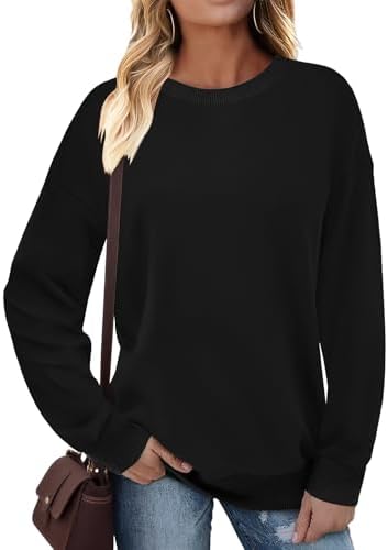 3187tekkgjl. ac 2.jpg Cuptacc Damen Sweatshirt Rundhals Pullover Kontrast Tunika Langarm