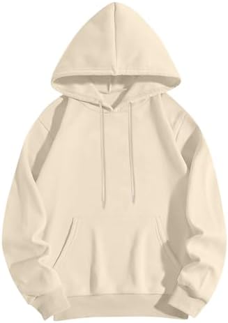 318fcrvnml. ac .jpg Generisch Lässige Leichte Jogginganzug Damen Loose Fit Sport Kapuzenpullover Oversize Langarm Gelb Groß Kleiner Standard