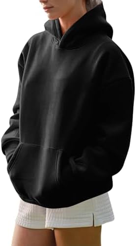 31nwdb9xdwl. ac .jpg Generisch Lässige Leichte Jogginganzug Damen Loose Fit Sport Kapuzenpullover Oversize Langarm Gelb Groß Kleiner Standard