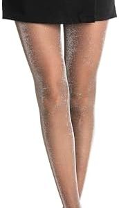 Gi&Gi Glitzerstrumpfhosen, 40 Denari, Damen für Festlichkeiten mit Glitzerstrahlungs-Effectreichung Comfort- und Stretch