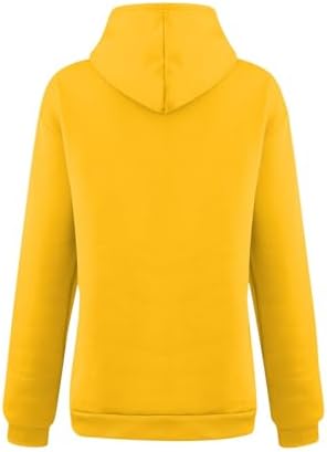 31qx4ooffel. ac .jpg Generisch Lässige Leichte Jogginganzug Damen Loose Fit Sport Kapuzenpullover Oversize Langarm Gelb Groß Kleiner Standard