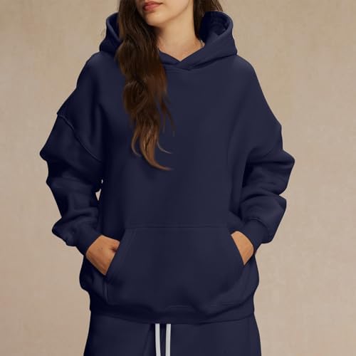 31sfqs538fl. ac .jpg Generisch Lässige Leichte Jogginganzug Damen Loose Fit Sport Kapuzenpullover Oversize Langarm Gelb Groß Kleiner Standard