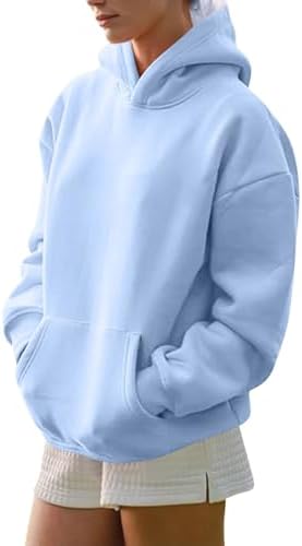 31bbh2nrjtl. ac .jpg Generisch Lässige Leichte Jogginganzug Damen Loose Fit Sport Kapuzenpullover Oversize Langarm Gelb Groß Kleiner Standard