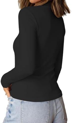 31dfjcoczkl. ac 1.jpg Cuptacc Langarmshirt Pullover Damen Basic Einfarbig Slim Fit Home Freizeit