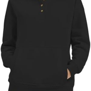 Cuptacc Damen Stehkragen Sweatshirt Mit Taschen Herbst Winter