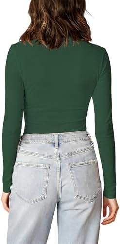 31snmme0al. ac 1.jpg Cuptacc Langarmshirt Pullover Damen Basic Einfarbig Slim Fit Home Freizeit