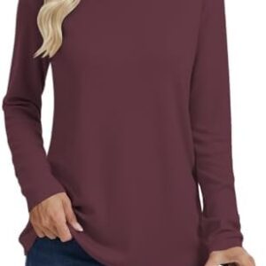 Damen Cuptacc Langarmshirt OEKO-TEX STANDARD 100 Herbst Oberteile | Damen Locker T-Shirts Basic Longsleeve Rundhals Lan