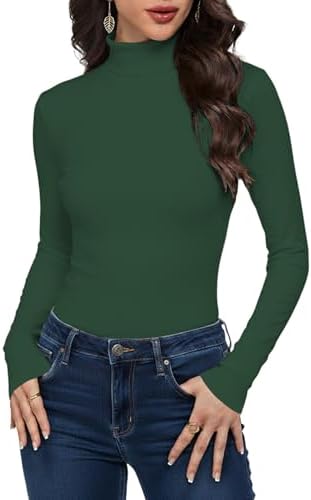 31yv3ah4w9l. ac 1.jpg Cuptacc Langarmshirt Pullover Damen Basic Einfarbig Slim Fit Home Freizeit