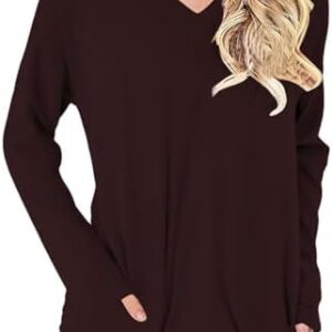 HAOLEI Elegant T-Shirt Damen Lässig Longsleeve Bequem Modisch