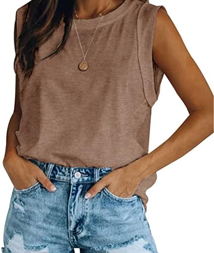 410wbg5nx6l. ac .jpg Ebifin Tops Damen Sommer Tank Top Rundhalsausschnitt Longtops