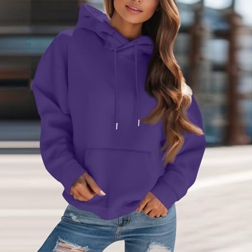 4148rusvopl. ac .jpg Generisch Lässige Leichte Jogginganzug Damen Loose Fit Sport Kapuzenpullover Oversize Langarm Gelb Groß Kleiner Standard