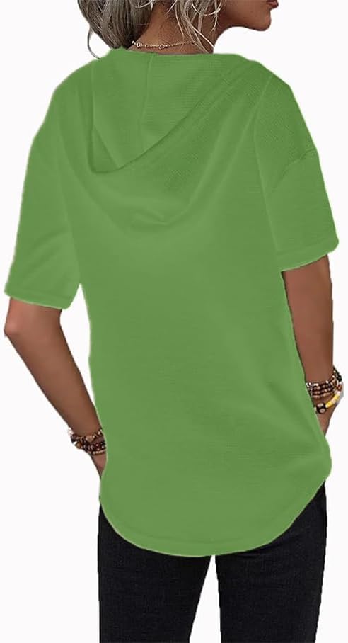 415jaqeuzgl. ac .jpg Cuptacc Einfarbigen Hoodie für Damen OEKO-TEX STANDARD 100 Langarm Sweatshirt V-Ausschnitt Drawstring Top