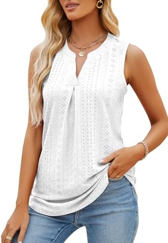 417fhcv7m l. ac .jpg TrendiMax Global Recycled Standard Damen Casual Tank Top Lang V Ausschnitt Sommer Tunika