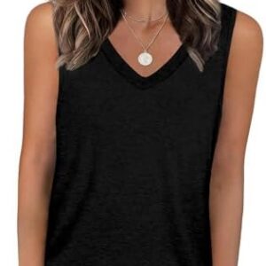 DUOEASE Damen V-Ausschnitt Ärmellose Oberteile OEKO-TEX STANDARD 100 Sommermode