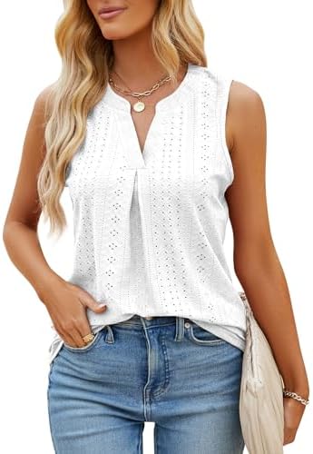 4186dswja9l. ac .jpg TrendiMax Global Recycled Standard Damen Casual Tank Top Lang V Ausschnitt Sommer Tunika