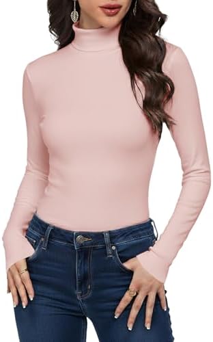 418ij6m6p6l. ac 1.jpg Cuptacc Langarmshirt Pullover Damen Basic Einfarbig Slim Fit Home Freizeit