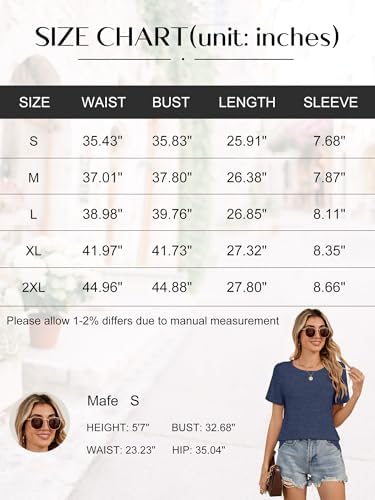 41a7l5itxil. ac .jpg YGOODM Damen 3er Pack Kurzarm Sommer T-Shirts Basic Rundhalsausschnitt