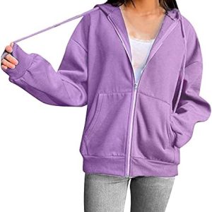 UWDIOHQ Solide Gelbes Women's Zip Up Hoodie Sweatshirt Mit Rhinestone-Reißverschluss