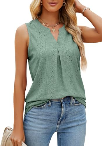 41cey5f6dvl. ac .jpg TrendiMax Global Recycled Standard Damen Casual Tank Top Lang V Ausschnitt Sommer Tunika