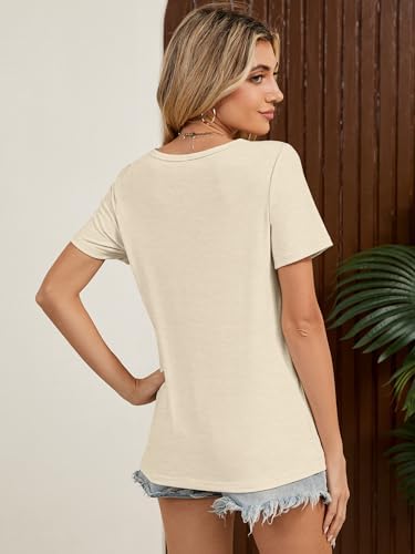 41efoklc5ml. ac .jpg YGOODM Damen 3er Pack Kurzarm Sommer T-Shirts Basic Rundhalsausschnitt