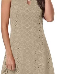 KOG Sommerkleid für Damen Elegant Sommerkleider S - 3XL KOG Sommerkleid für Teenager Elegant Basic Bohokleid S - 3XL