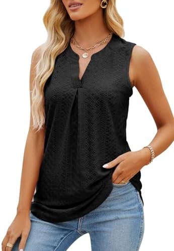 41gbfwpoxxl. ac .jpg TrendiMax Global Recycled Standard Damen Casual Tank Top Lang V Ausschnitt Sommer Tunika