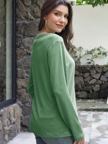 41gtubye1kl. ac 2.jpg Cuptacc Langarmshirt Damen Rundhalsausschnitt Chic Mit Falten OEKO-TEX STANDARD 100